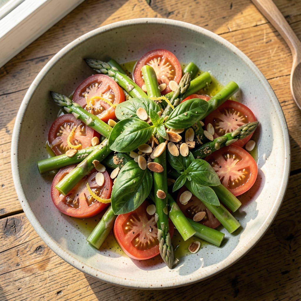 Asparagus and Tomato Salad Recipe: Bright Green Crunch Meets Juicy Sweetness