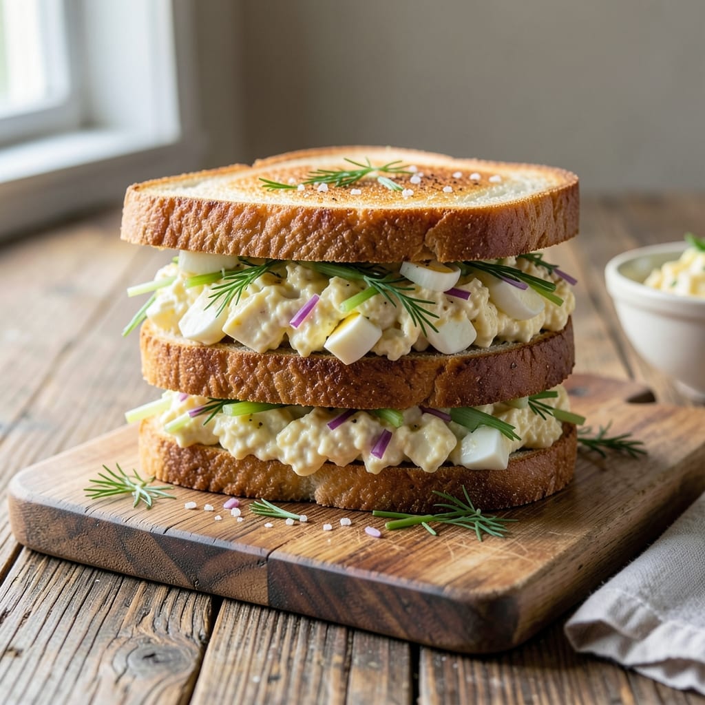 Augusta Egg Salad Sandwich Recipe: Crunchy Celery and Herbed Mayo Magic