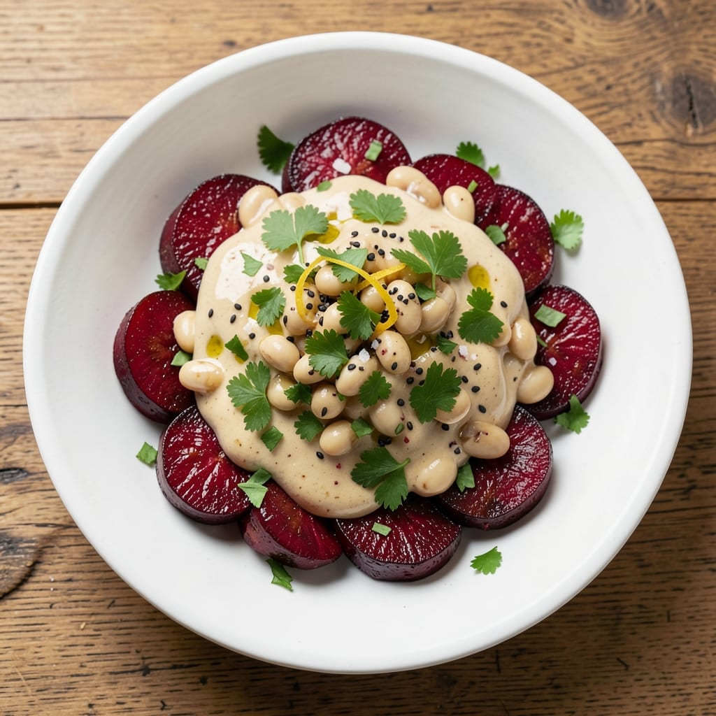 Beetroot and Bean Salad Recipe: Earthy Roasted Beets and Buttery White Beans
