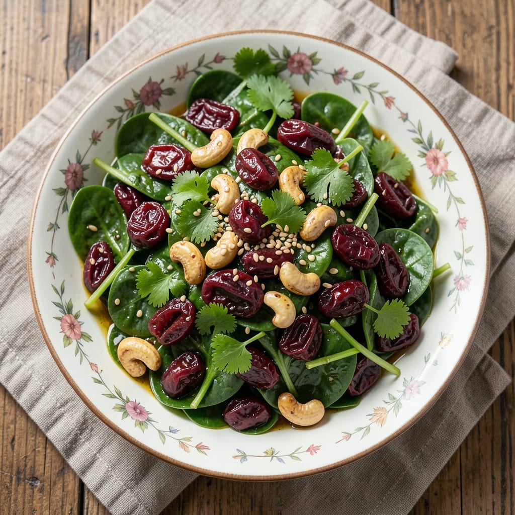 Asian Cranberry Salad Recipe: Sweet-Tart Balance With Crunchy Texture
