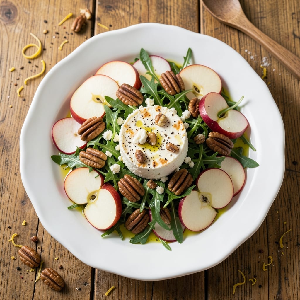 Apple Pecan Fall Salad Recipe: Crunchy Sweetness With Warm Spiced Vinaigrette