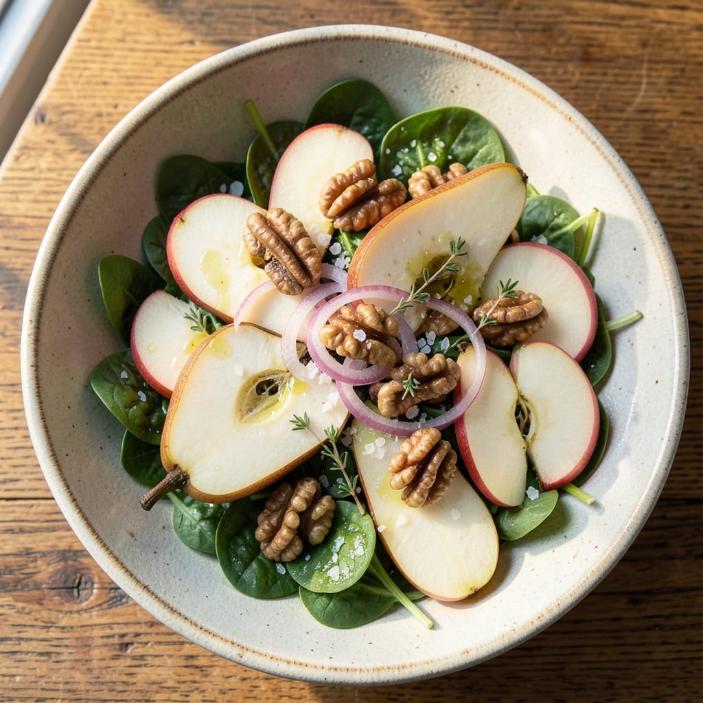 Apple Pear Walnut Salad Recipe: Crunchy Nut Clusters and Sweet Fruit Harmony