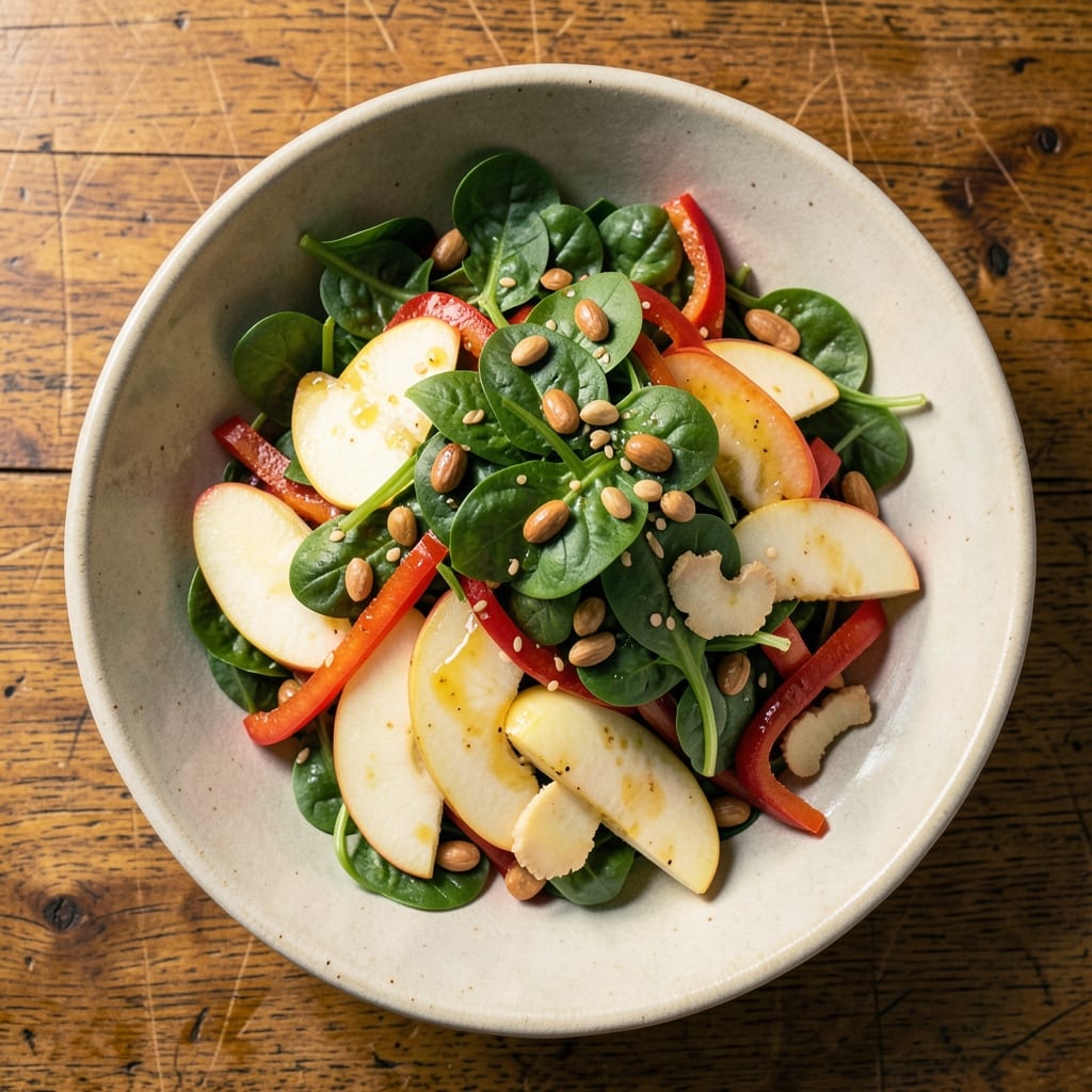 Asian Apple Salad Recipe: Crunchy Sweet Crisp With Tangy Sesame Dressing
