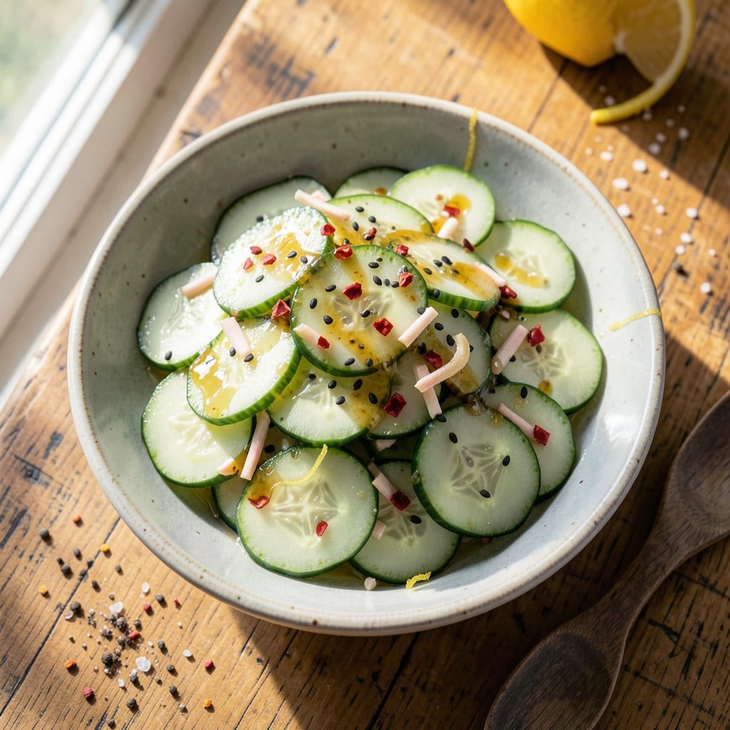 Asian Sweet Cucumber Salad Recipe: Crispy, Sweet, and Tangy Bite-Sized Delight