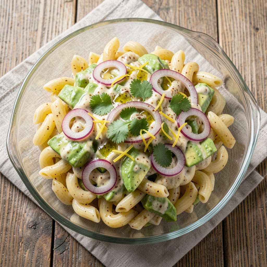 Avocado Macaroni Salad Recipe: Creamy Avocado and Citrus Brightness