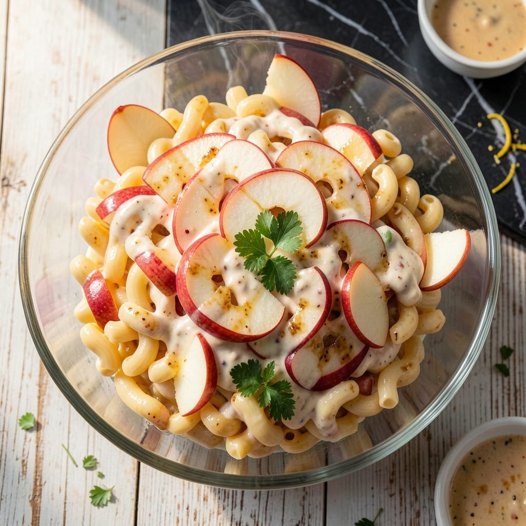 Apple Macaroni Salad Recipe: Crunchy Pasta with Sweet-Tart Dressing