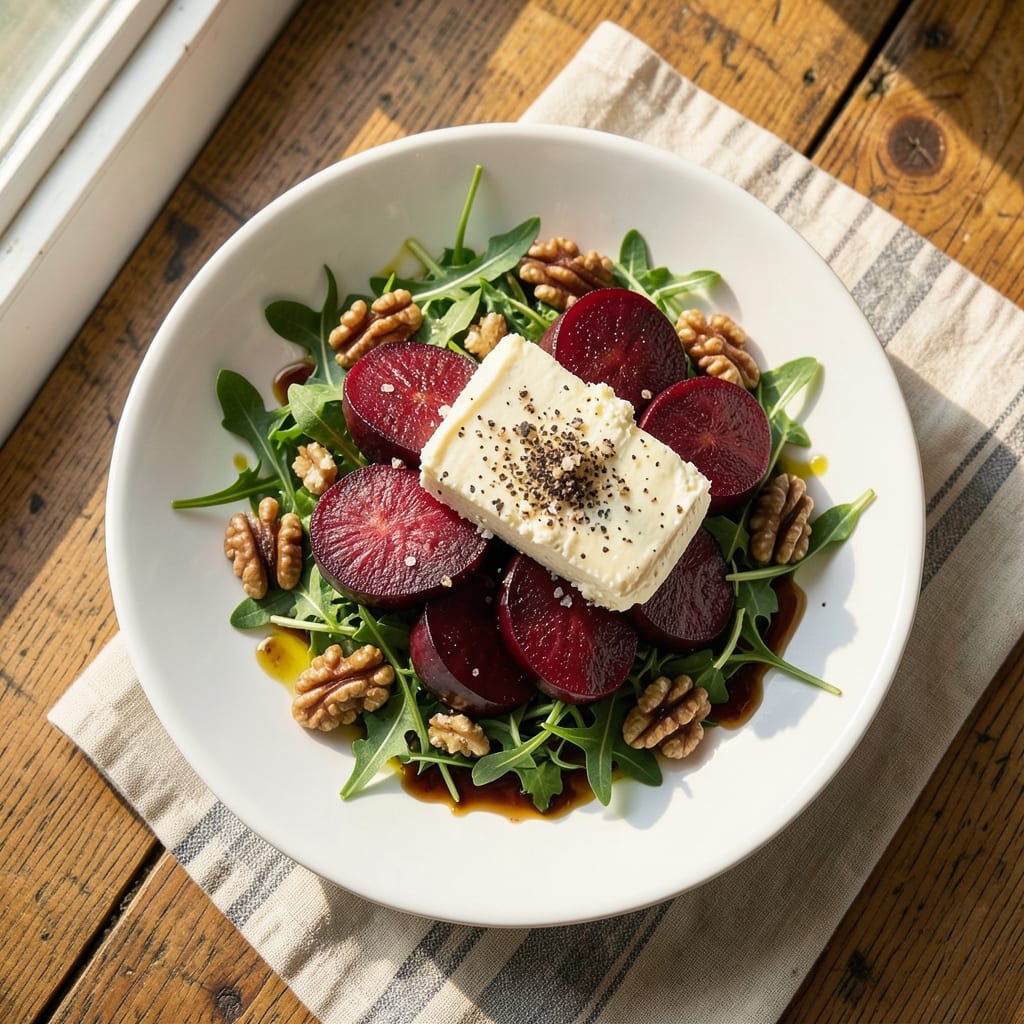 Beet, Walnut, and Goat Cheese Salad Recipe: Earthy Sweetness Meets Crunchy Texture