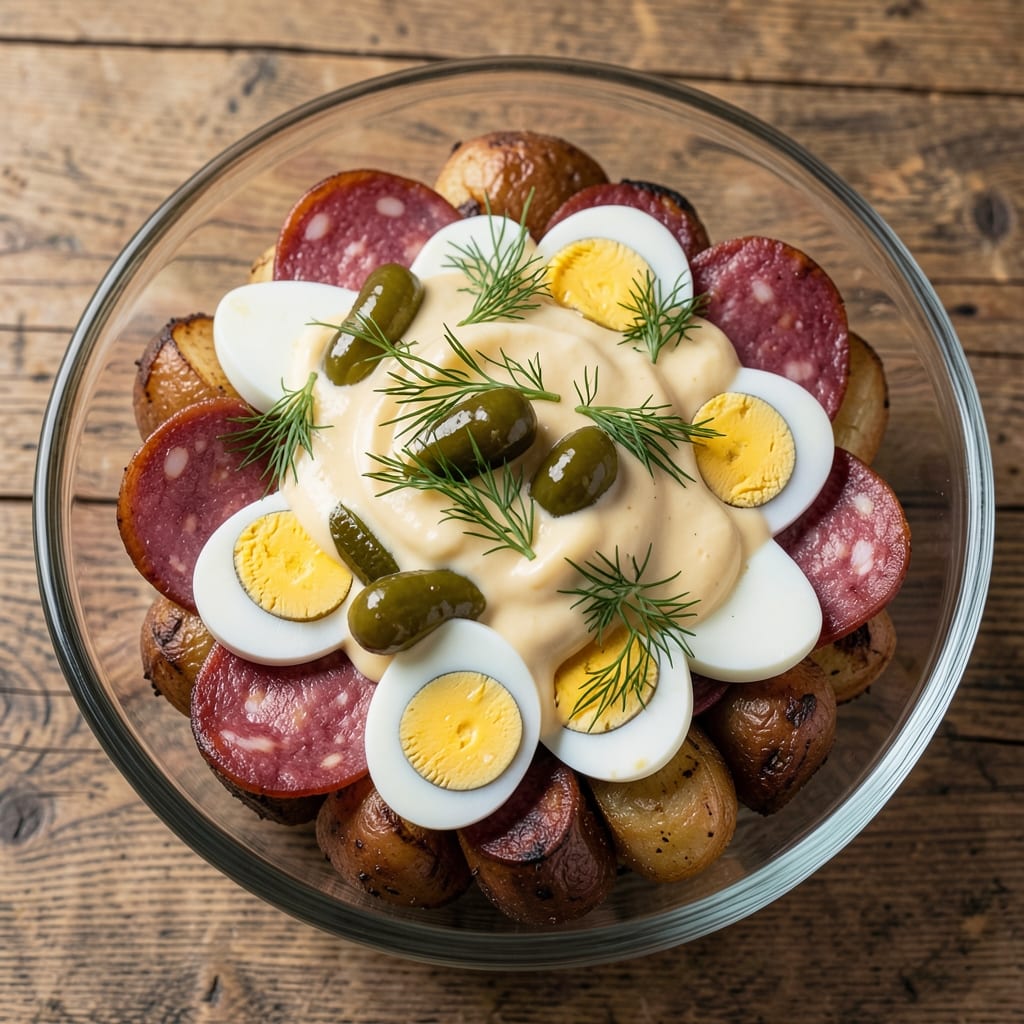 Authentic Russian Salad Recipe: Classic Olivye With Crunchy Pickles and Potatoes