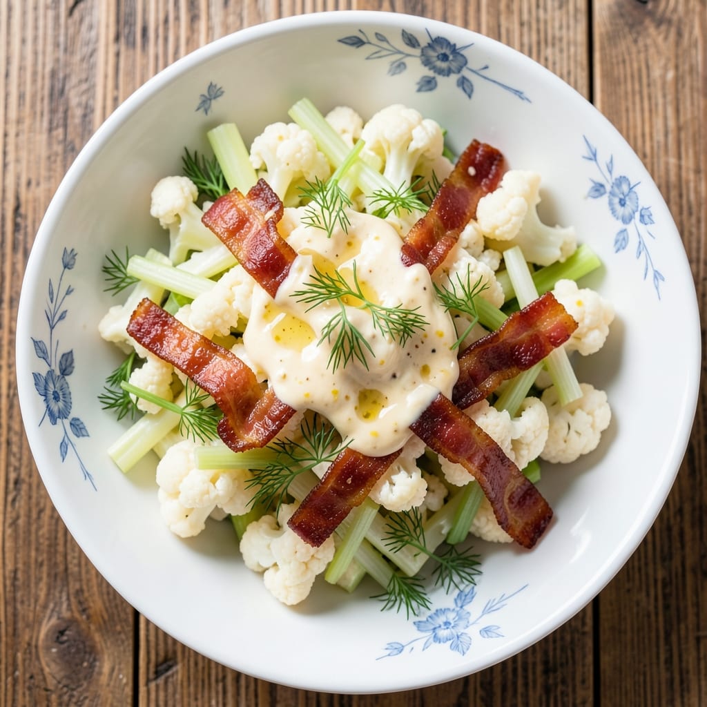 Atkins Cauliflower Potato Salad Recipe: Creamy Low-Carb Twist With Crunchy Texture