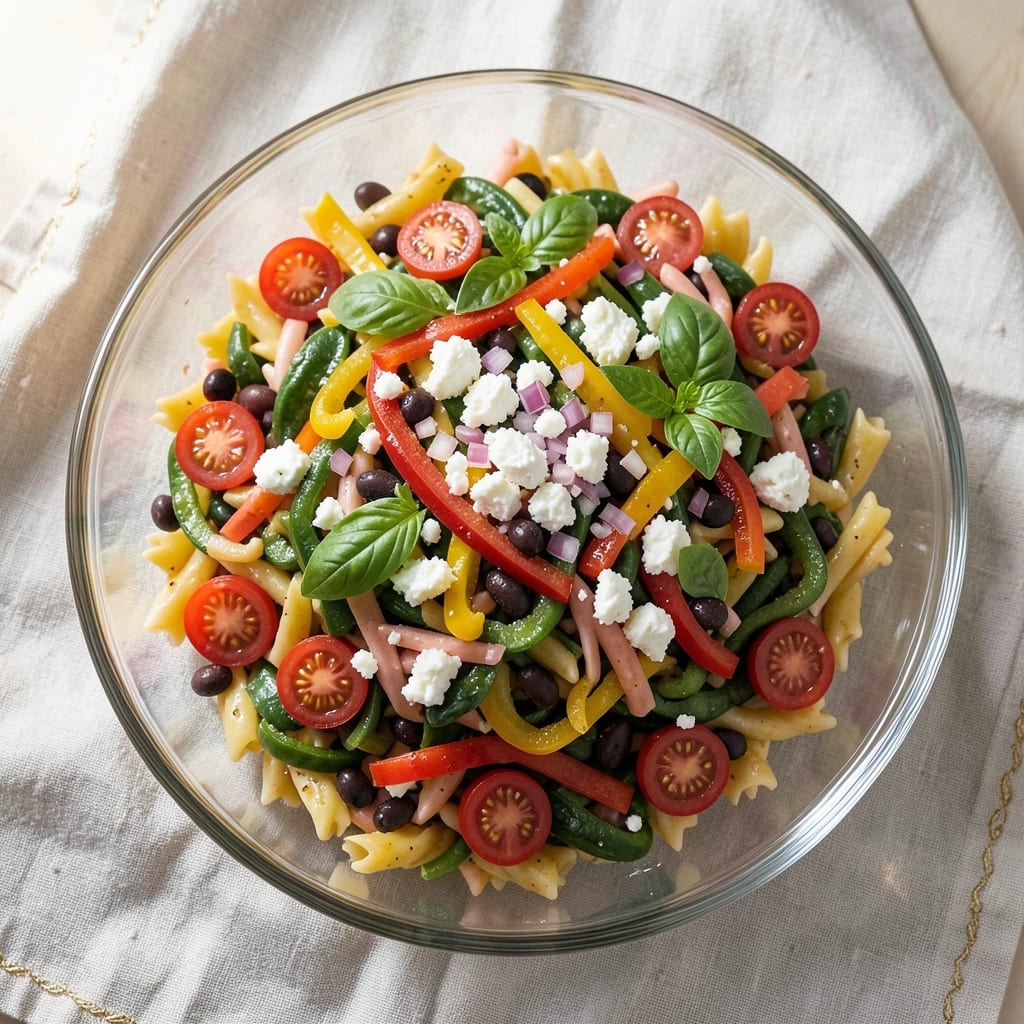 Baby Shower Pasta Salad Recipe: Festive Tri-Color Twist With Herbed Cream Dressing