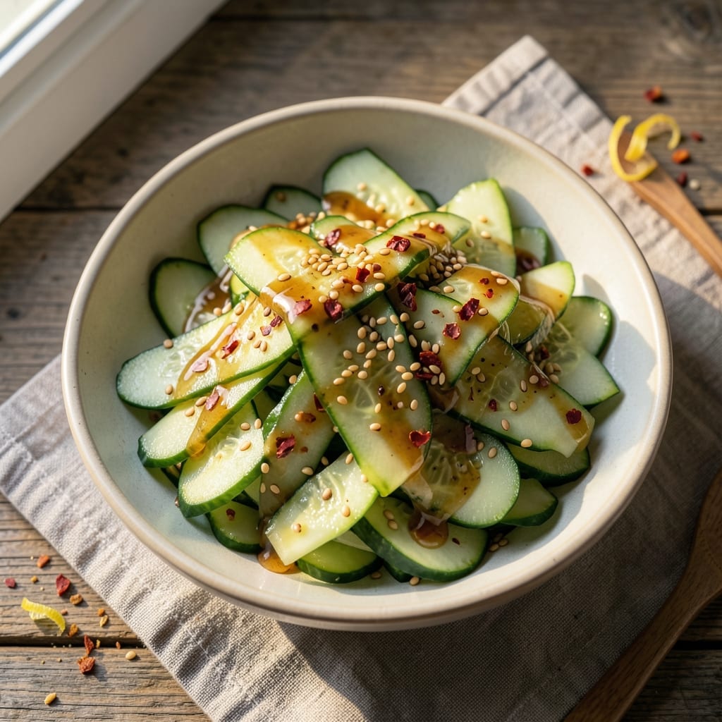 Asian Cucumber Salad Recipe With Vinegar: Crispy, Tangy, and Refreshing in 10 Minutes