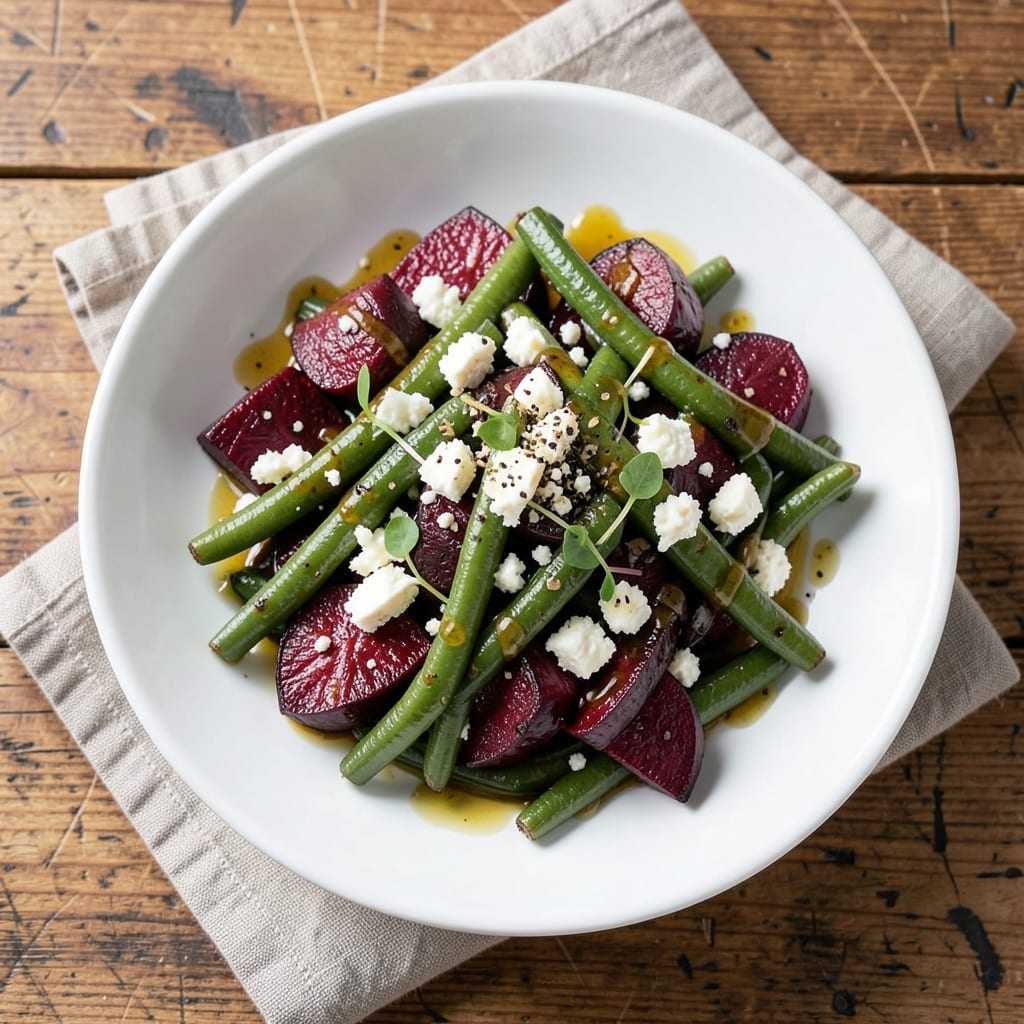 Beetroot Feta Green Bean Salad Recipe: Earthy Sweetness Meets Crunchy Bite