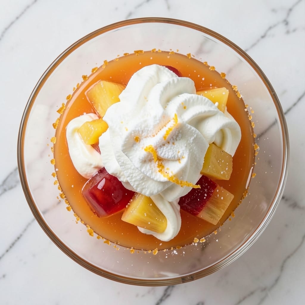 Apricot Pineapple Jello Salad Recipe: Vintage Creamy-Layered Delight