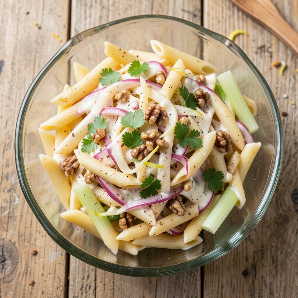 Apple Pasta Salad Recipe: Crunchy Celery and Sweet Apple Harmony
