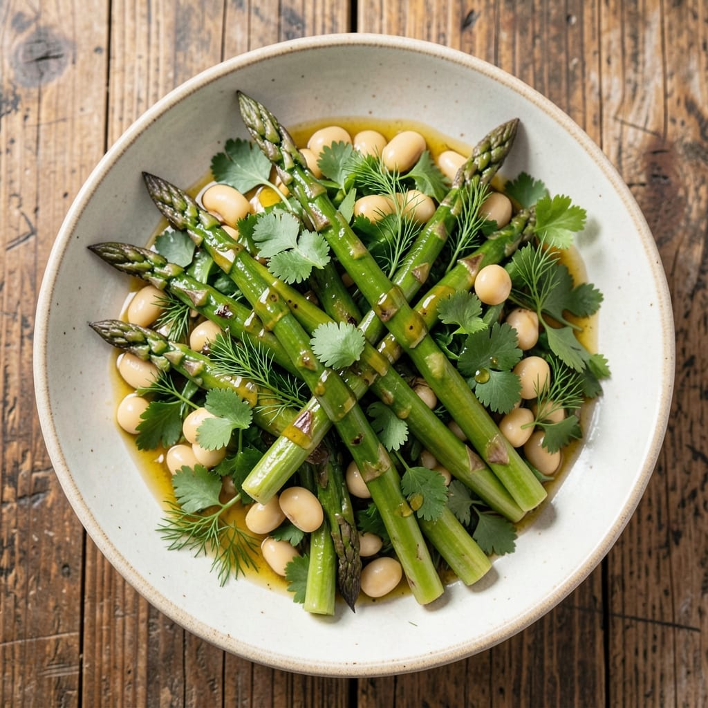 Asparagus and Bean Salad Recipe: Crunchy Green Bites With Lemon-Herb Vinaigrette