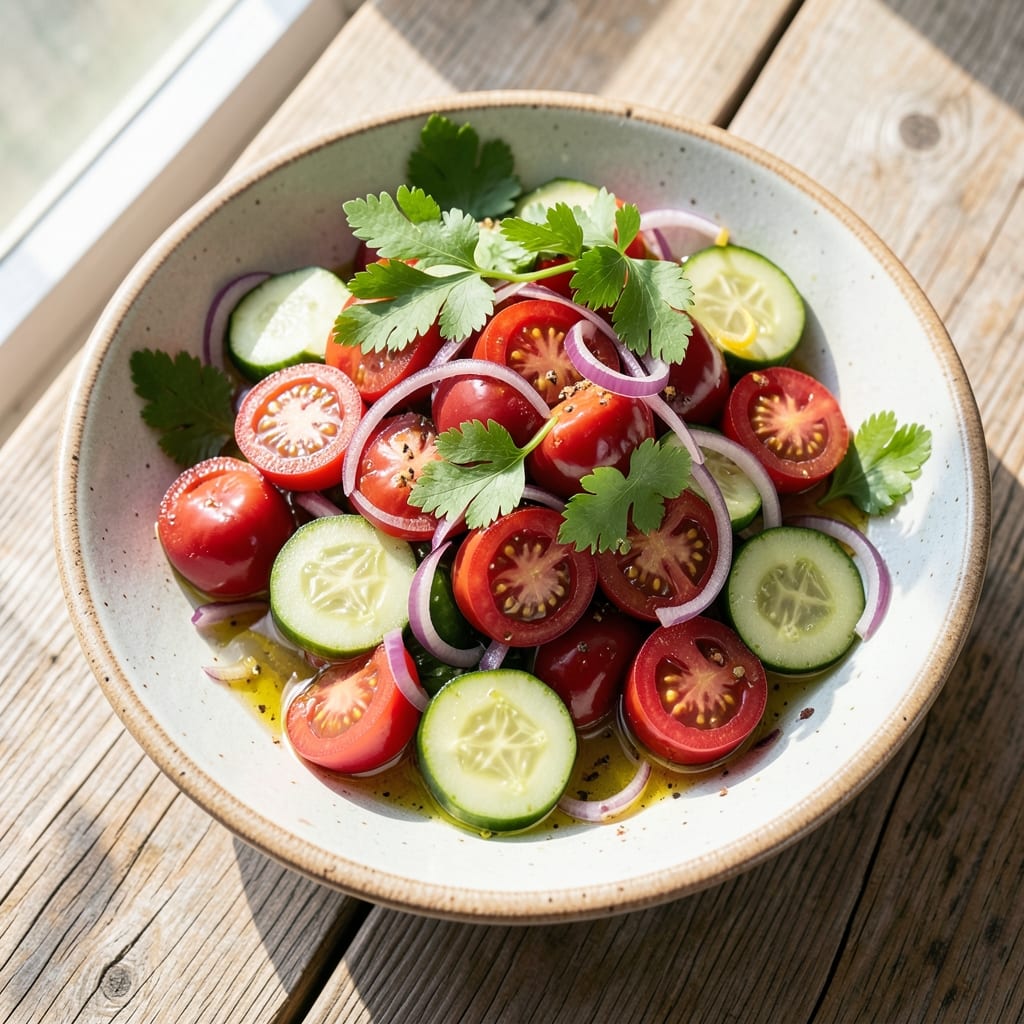 Authentic Israeli Salad Recipe: Crunchy, Citrusy, and Herb-Packed Freshness