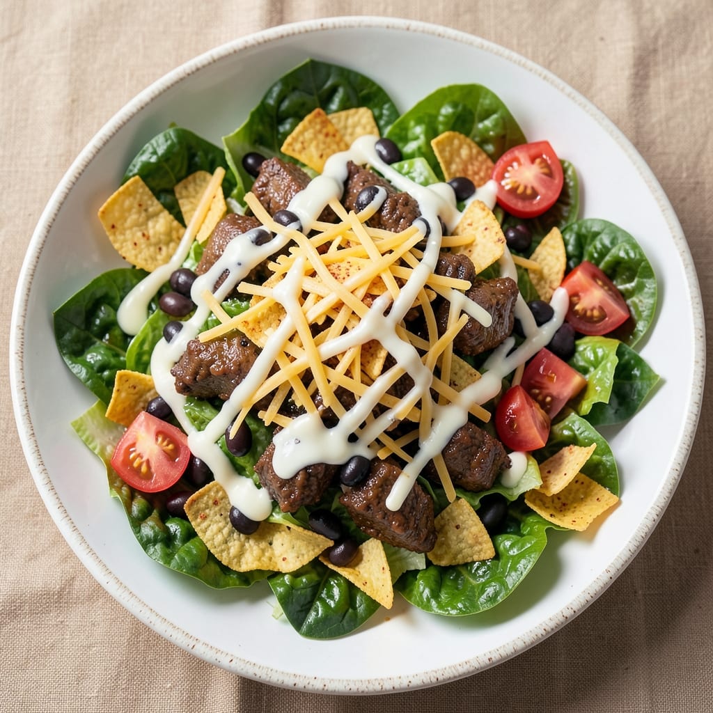 Awesome Taco Salad Recipe: Crunchy Layers and Zesty Lime Dressing