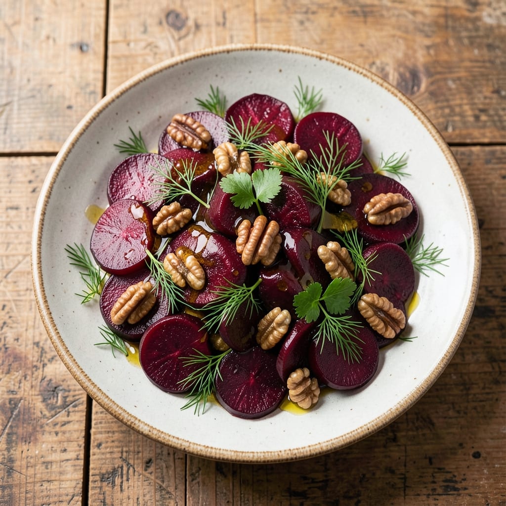 Armenian Beet Salad Recipe: Warm Walnut-Honey Dressing Magic