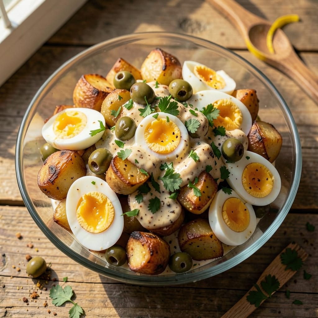 Argentine Potato Salad Recipe: Crispy Skins and Herby Vinaigrette Twist