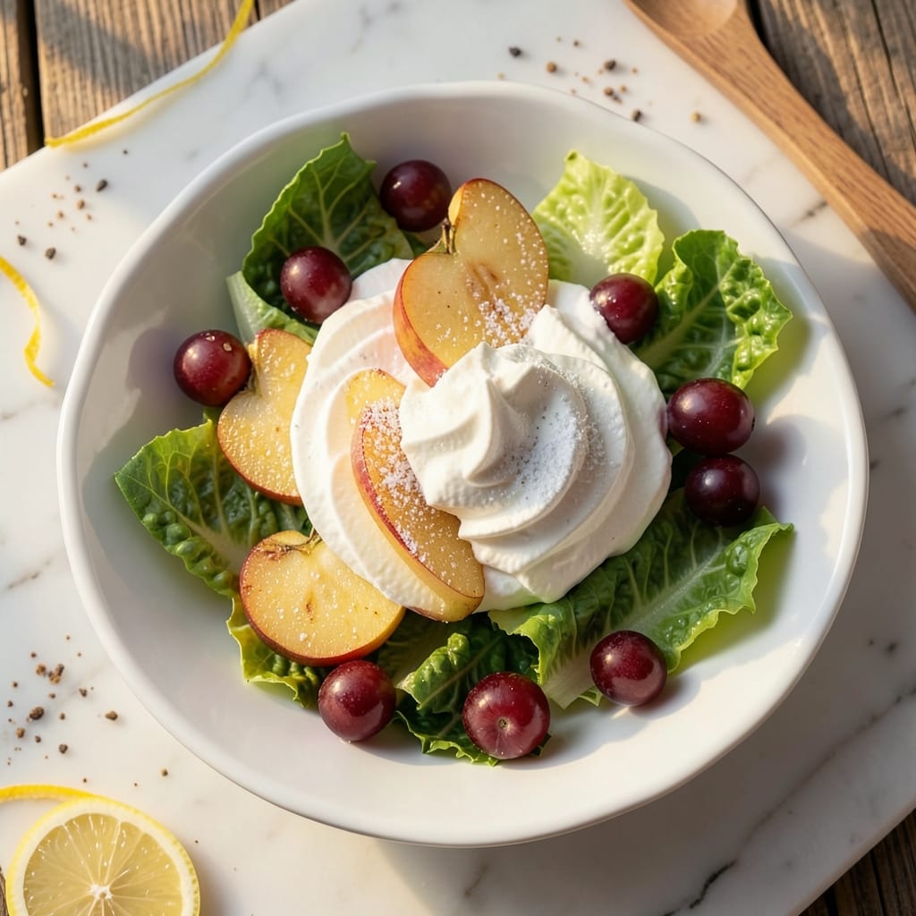 Apple Salad With Whipped Cream Recipe: Crunchy Apples and Light Cloud Topping