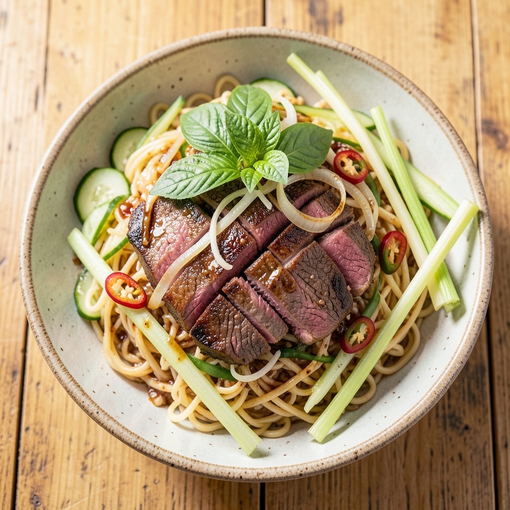 Authentic Thai Steak Salad Recipe: Crispy Grilled Beef with Tangy Lime-Lemongrass Dressing