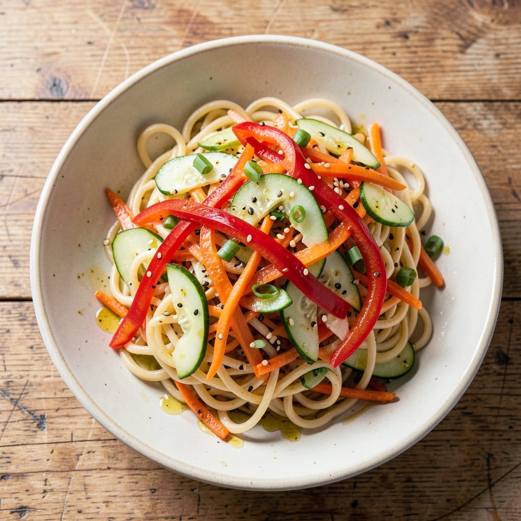 Asian Macaroni Salad Recipe: Crunchy Noodles With Sweet-Spicy Sesame Dressing