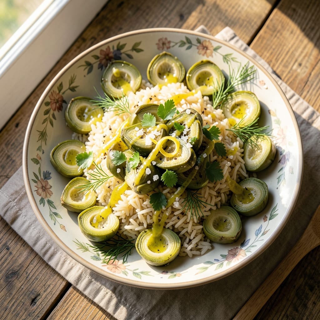 Artichoke And Rice Salad Recipe: Bright Mediterranean Crunch With Lemon Zing