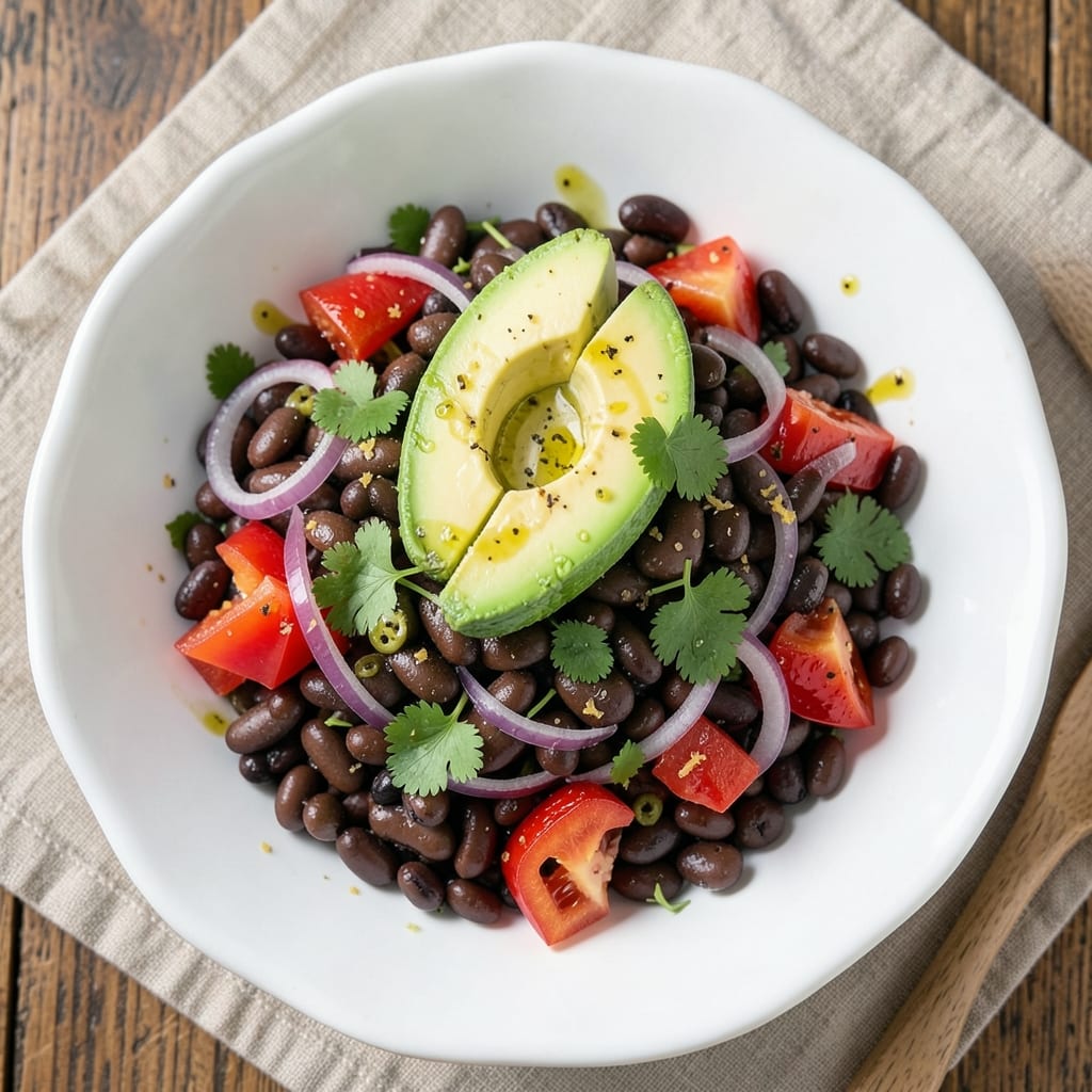 Bean Salsa Salad Recipe: Crunchy Black Beans and Zesty Lime Vinaigrette