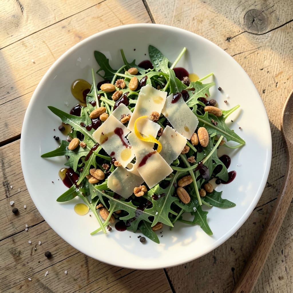 Arugula Salad Recipe With Balsamic Vinegar: Peppery Greens and Tangy Gloss in Minutes