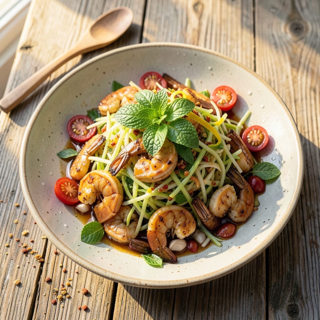 Authentic Thai Shrimp Salad Recipe: Zesty Lime and Chili Crunch in 20 Minutes