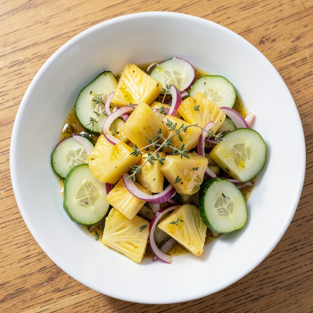 Bayleys West Indies Salad Recipe: Tropical Layers of Pineapple, Cucumber, and Citrus Zing