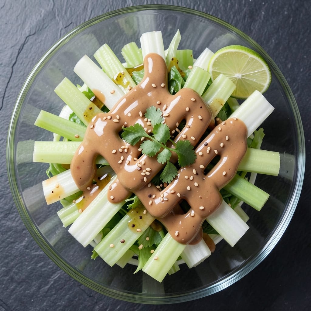 Asian Celery Salad Recipe: Crunchy, Crisp-Topped with Peanut-Lime Zing