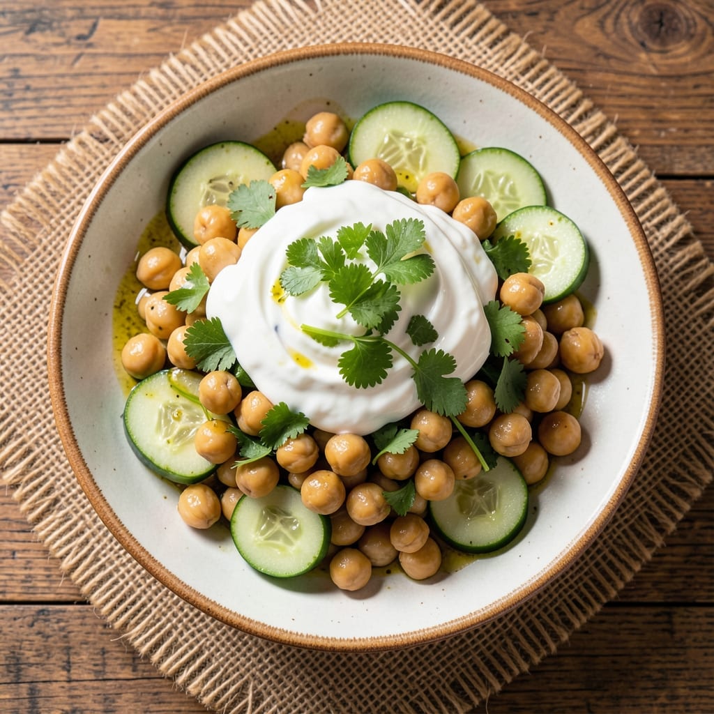 Bangladeshi Salad Recipe: Zesty Chickpea and Cucumber Crunch
