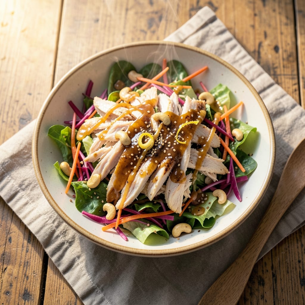 Asian Chicken Salad Sesame Dressing Recipe: Nutty-Tangy Balance for Crunchy Bites