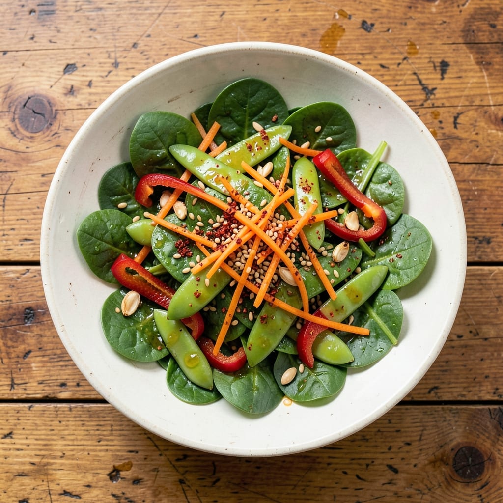 Asian Snow Pea Salad Recipe: Crisp-Tender Peas With Zesty Sesame Dressing