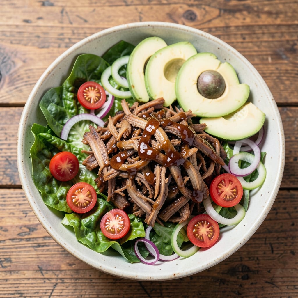 BBQ Pork Salad Recipe: Smoky-Sweet Bites With Crunchy Veggies
