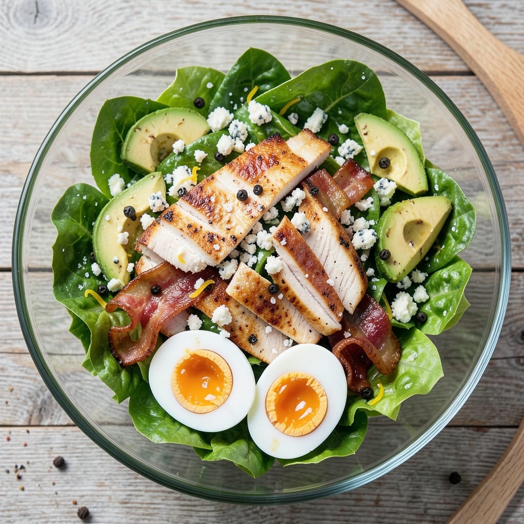 Basic Cobb Salad Recipe: Crispy Avocado and Bacon Bites