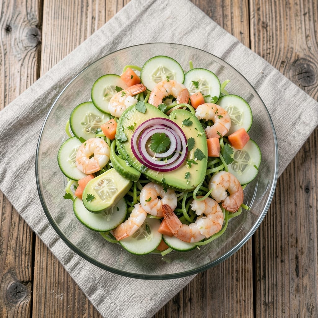 Arnis Junior Salad Recipe: Crunchy Cucumber and Creamy Avocado Fusion