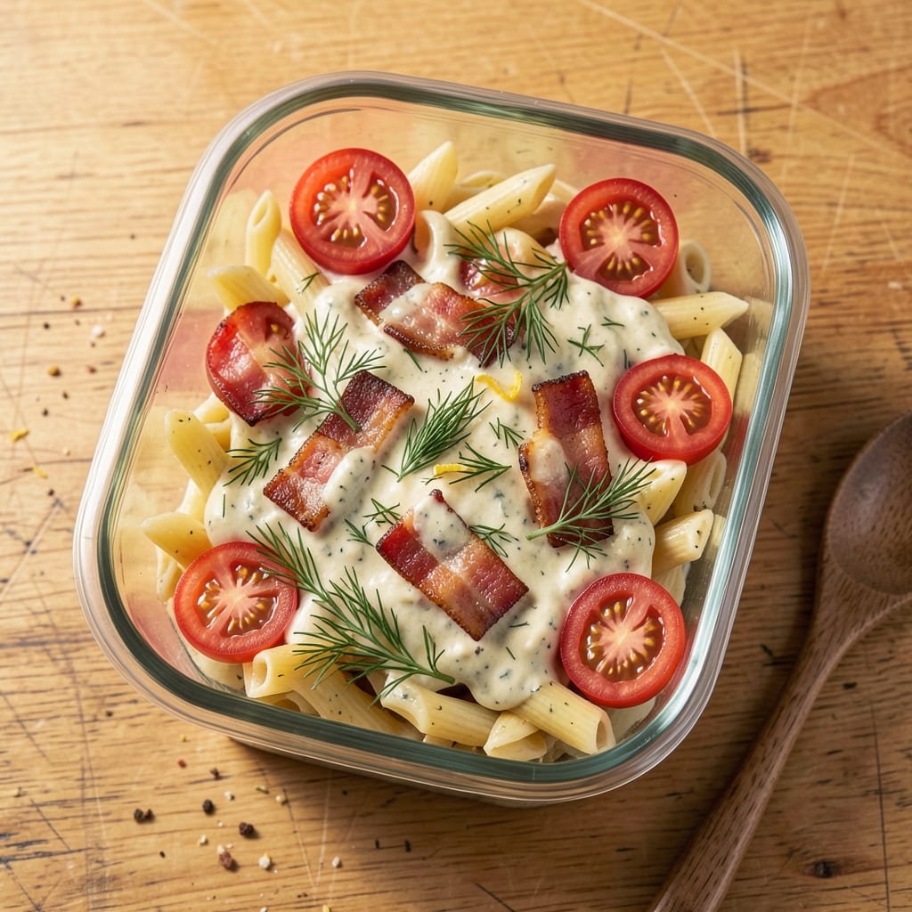 Bacon Ranch Pasta Salad Box Recipe: Crispy Bits and Cool Creamy Twist