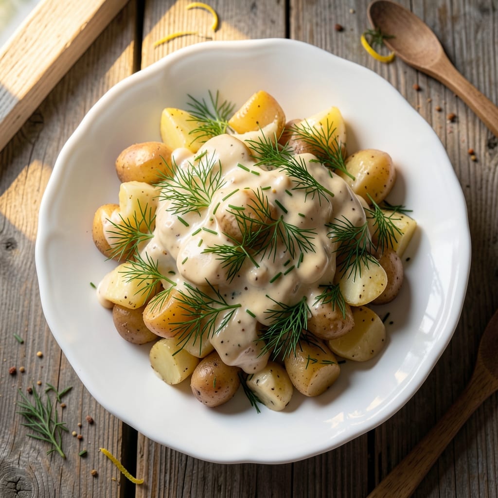 Barefoot Contessa Dill Potato Salad Recipe: Herby Freshness With Crispy New Potatoes