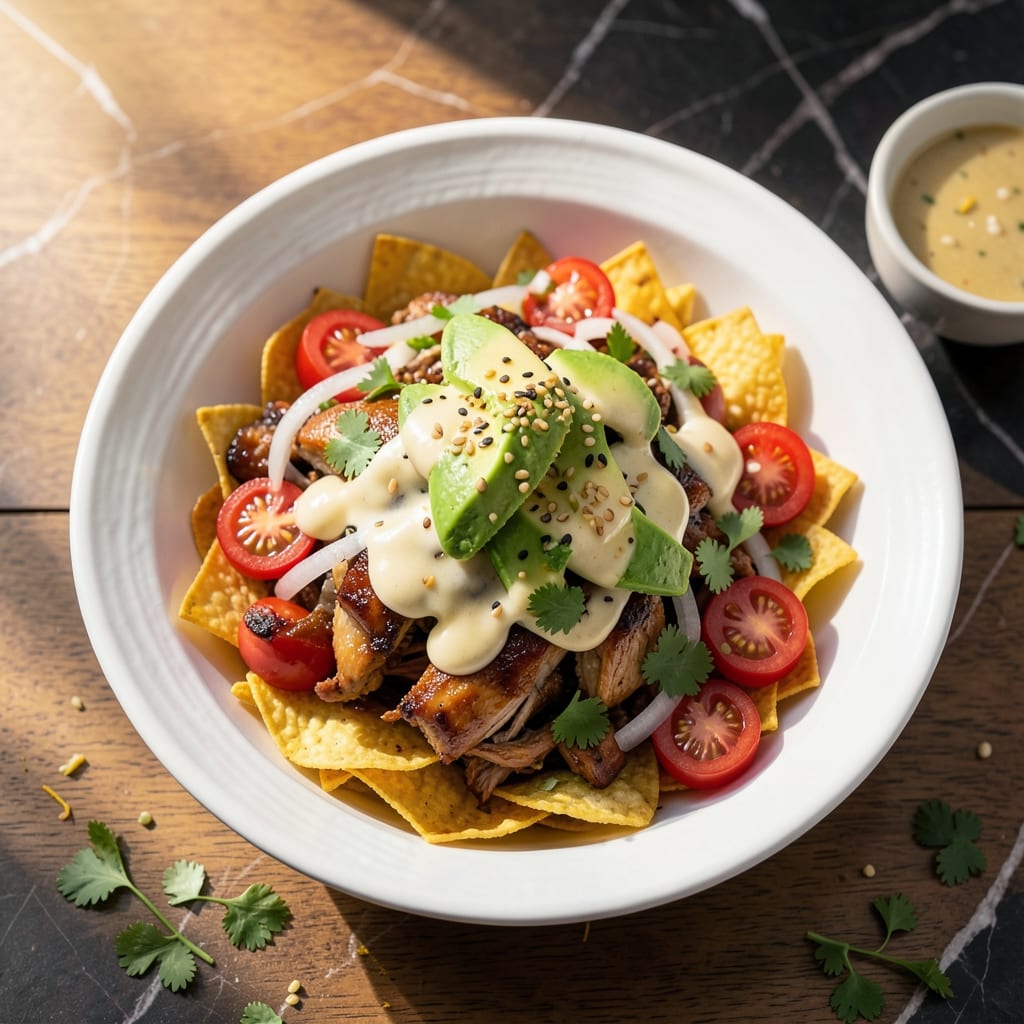 Authentic Mexican Chicken Taco Salad Recipe: Crunchy Tortilla Chips and Zesty Lime Dressing