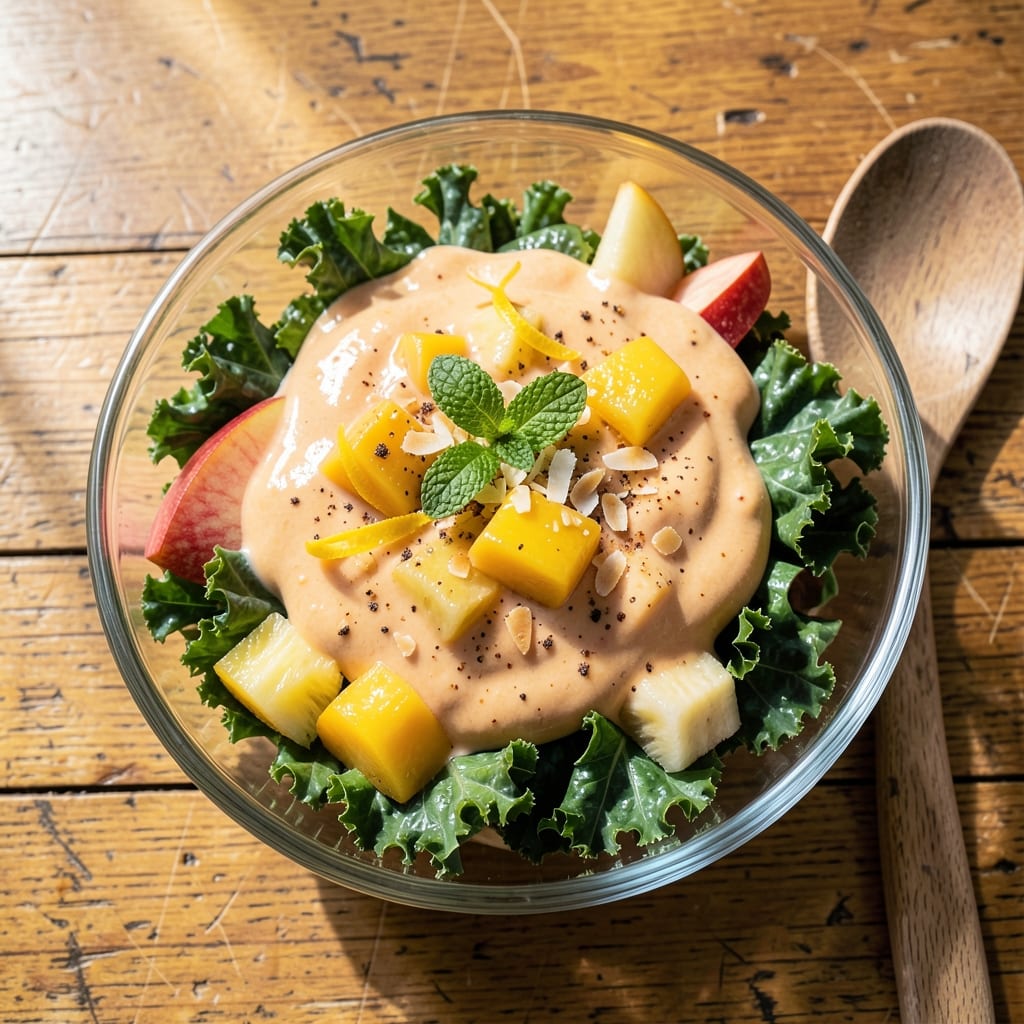 Apple Kale Salad Tropical Smoothie Recipe: Sweet-Tart Fusion in One Bowl