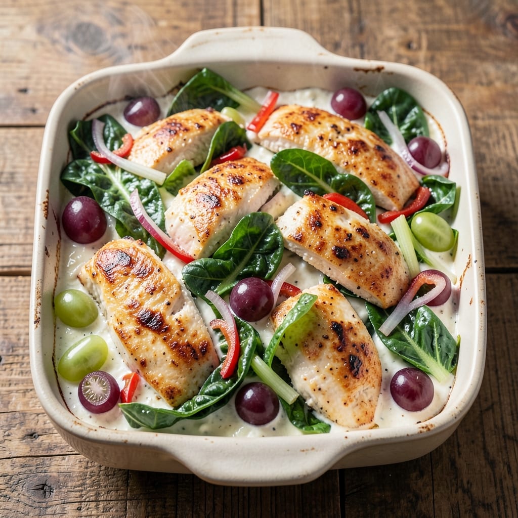 Baked Chicken Salad Casserole Recipe: Crispy Top, Creamy Base, One-Pan Magic