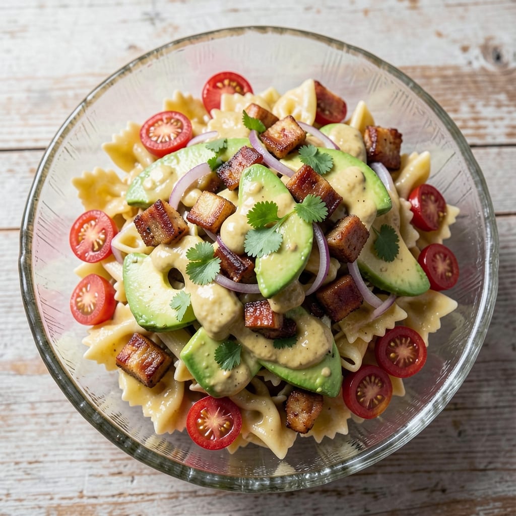 Bacon Avocado Pasta Salad Recipe: Crispy Bites and Creamy Avocado Fusion