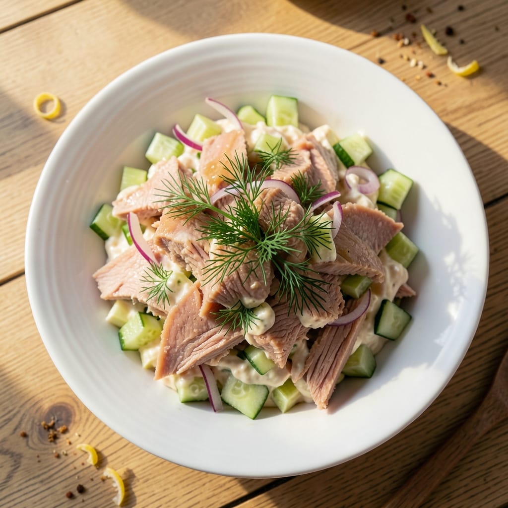 Au Bon Pain Tuna Salad Recipe: Chunky Crispy Cucumber and Celery Bites