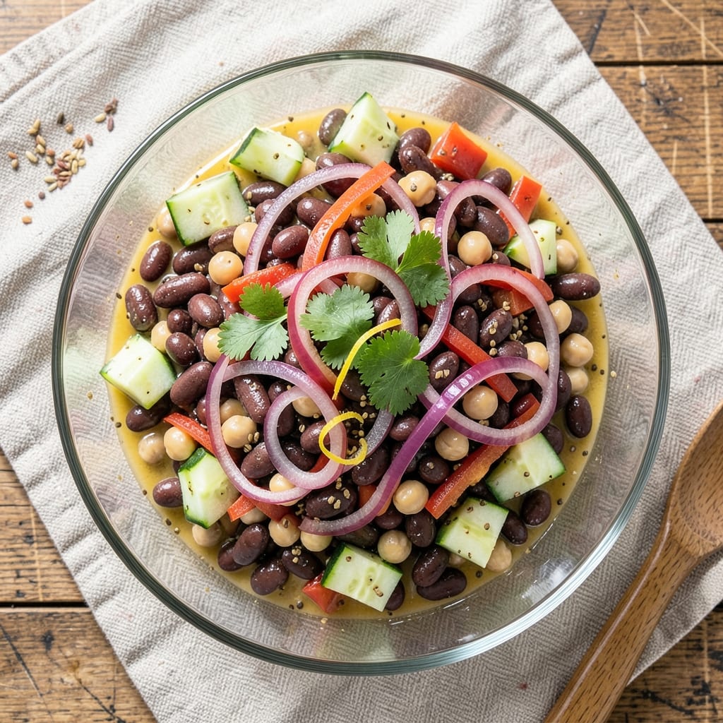 Bean and Veggie Salad Recipe: Protein-Packed Crunch in 15 Minutes