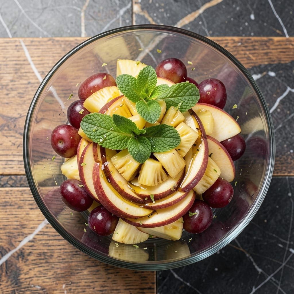 Apple Pineapple Salad Recipe: Tropical Crunch With Citrus-Dressed Freshness