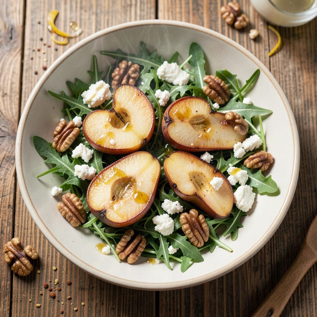 Baked Pears Salad Recipe: Warm Spiced Fruit Meets Crisp Greens
